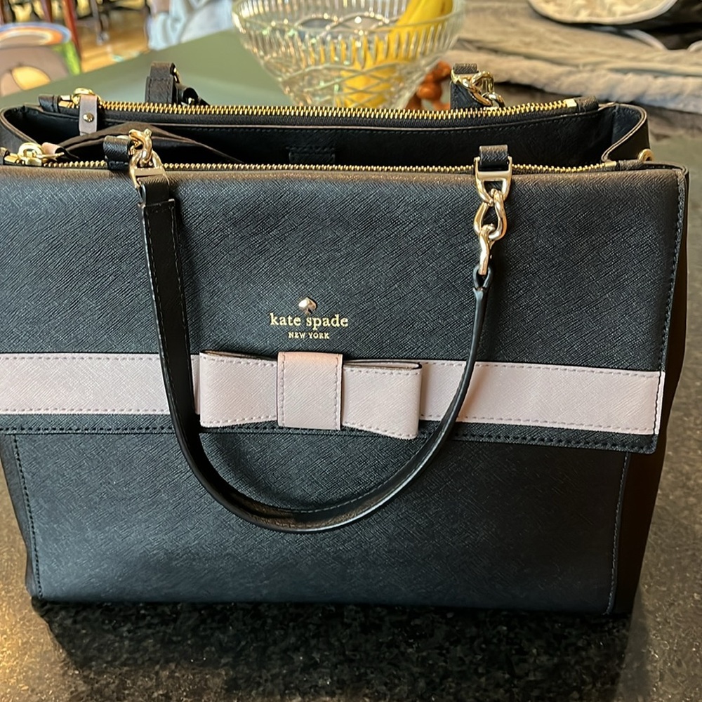 Kate Spade Black and Pink Satchel